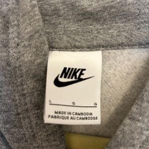 Grey Nike Hoodie, Kids Large - Perfect Condition